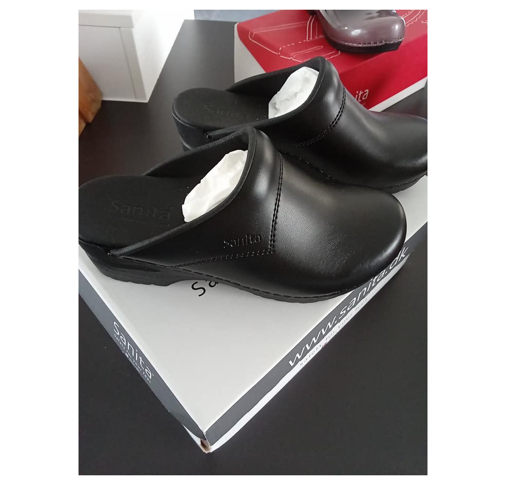 sabot sanita noir mat du 35 au 42