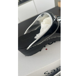 sabot sanita noir brillant bordure argenté du 35 au 39