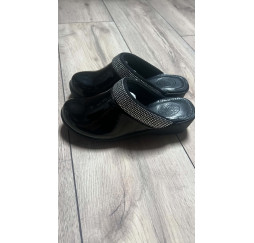 sabot Geffen noir brillant a strass du 35 au 36