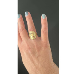 Bague Napoléon relief en...