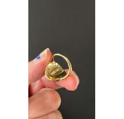 Bague Napoléon relief en acier inoxydable du 51 au 63