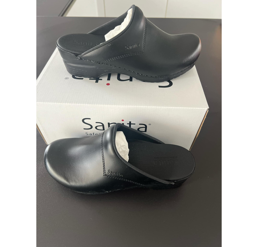 sabot sanita noir mat neuf